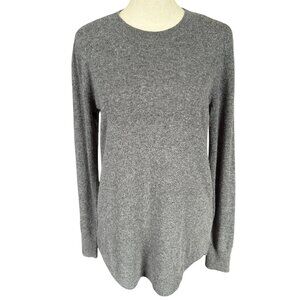 LOFT gray long sleeve crew neck pullover stretchy soft sweater women's size XS